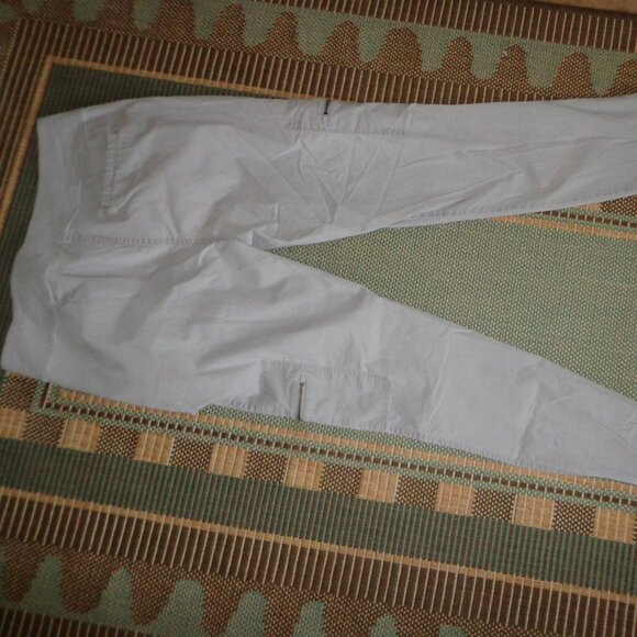 Eileen Fisher Pants PXS Light Grey Zip/Hooks closure Zip Hem Several Pockets - Picture 3 of 12